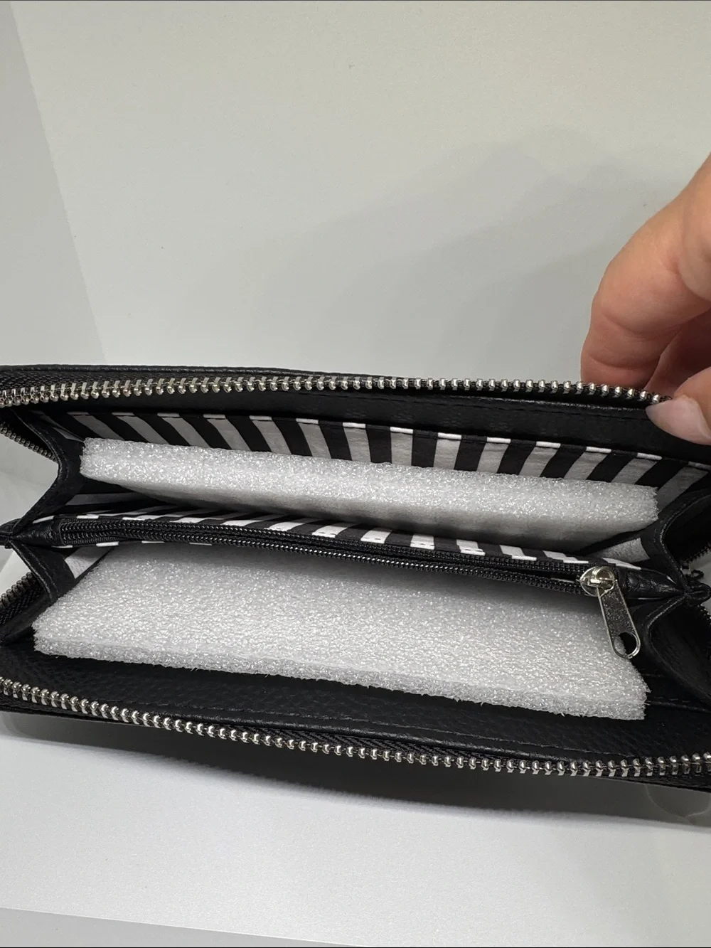 Marc Tetro  Leather Zip Wallet with Boston Terrier Graphic